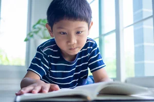 Boy reading